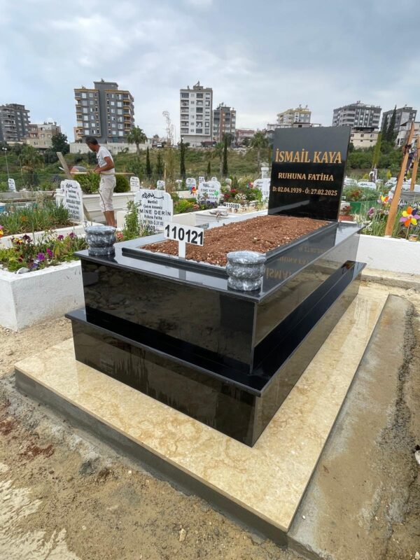 Tek Kişilik Granit Mezar Modelleri - Görsel 17