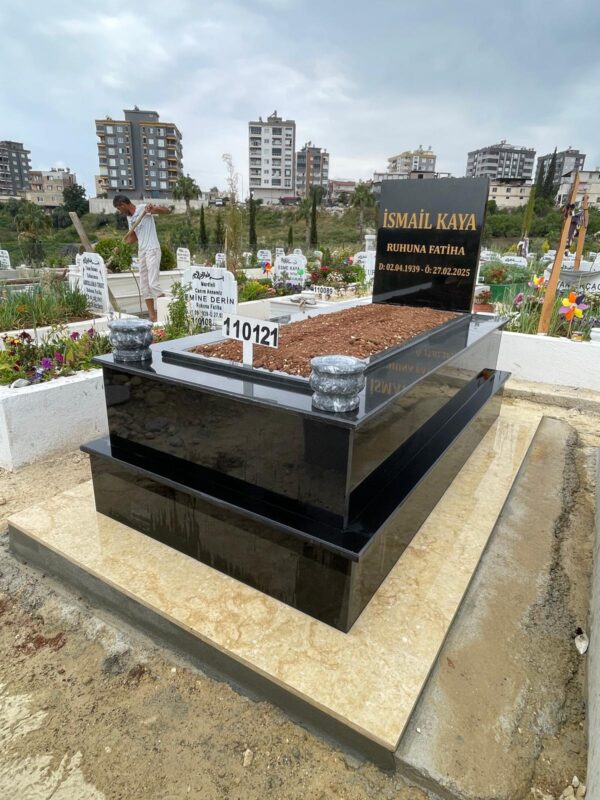Tek Kişilik Granit Mezar Modelleri - Görsel 20