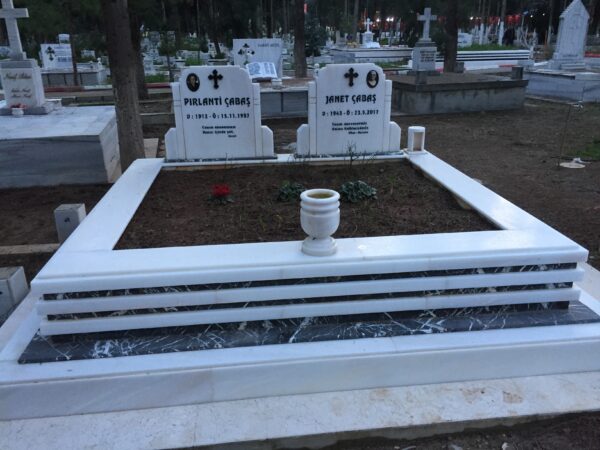 2 Kişilik Özel Tasarım Mermer Granit Mezar Modelleri - Görsel 5