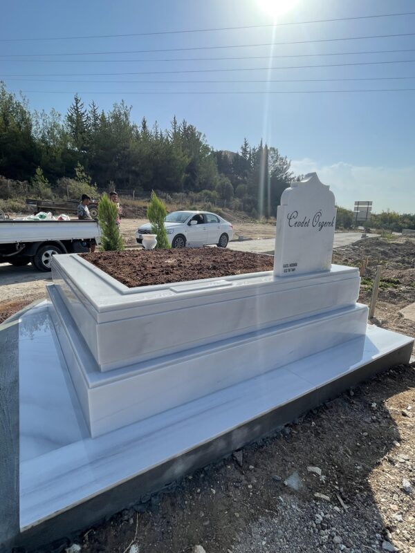 2 Kişilik Mermer Mezar Tasarımları - Görsel 7