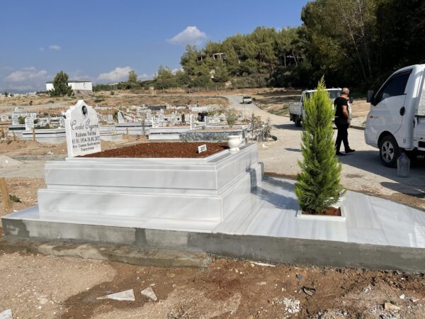 2 Kişilik Mermer Mezar Tasarımları - Görsel 10
