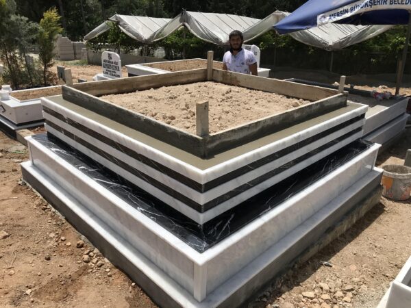 2 Kişilik Özel Tasarım Mermer Granit Mezar Modelleri - Görsel 7