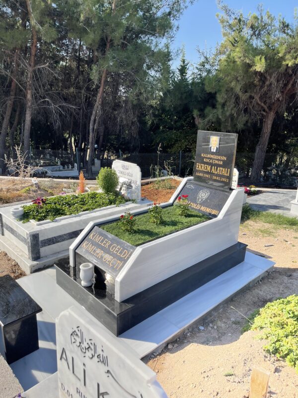 Kişiye Özel Blok Granit ve Mermer Mezar Tasarımı - Görsel 11