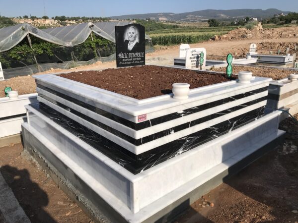 2 Kişilik Özel Tasarım Mermer Granit Mezar Modelleri - Görsel 9