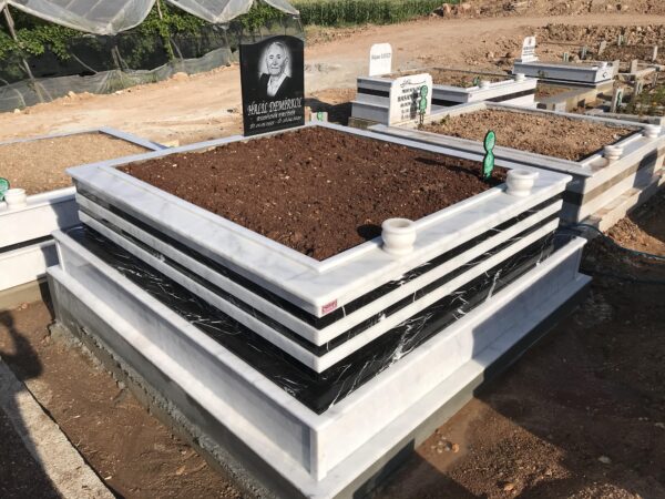 2 Kişilik Özel Tasarım Mermer Granit Mezar Modelleri - Görsel 11