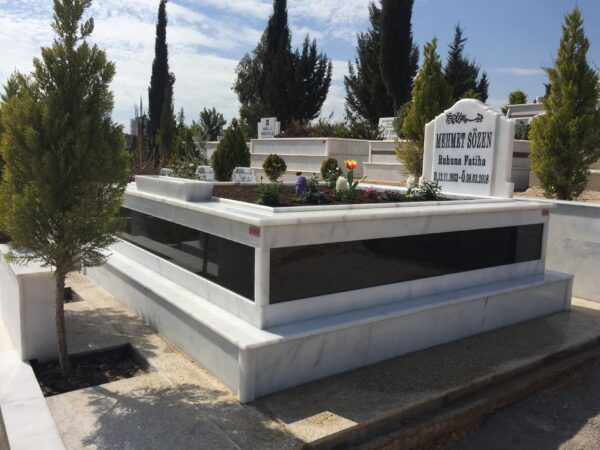 2 Kişilik Özel Tasarım Mermer Granit Mezar Modelleri - Görsel 15
