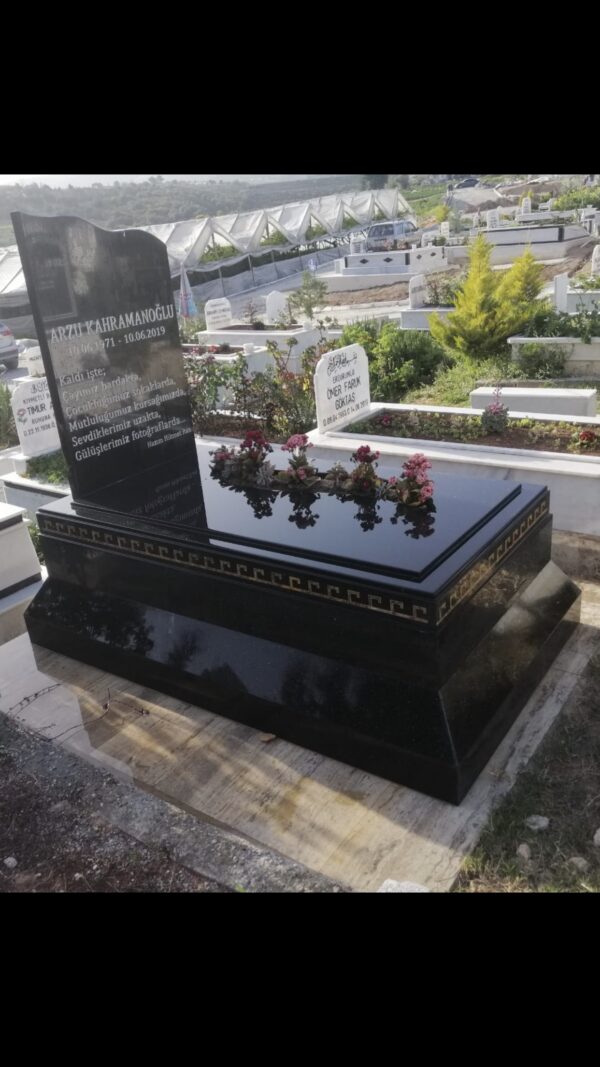 Tek Kişilik Özel Granit Mezar Tasarımları - Görsel 3