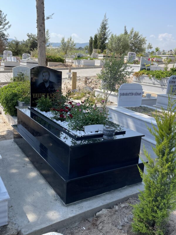 Tek Kişilik Granit Mezar Modelleri - Görsel 7