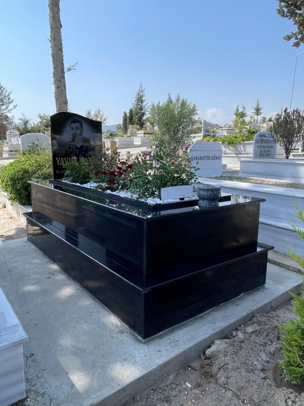 Tek Kişilik Granit Mezar Modelleri - Görsel 10