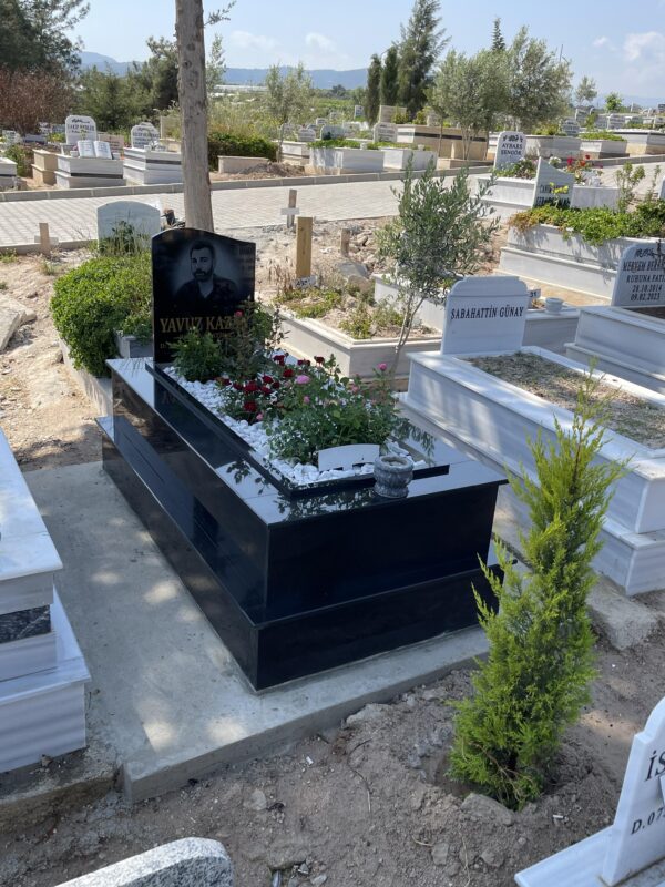 Tek Kişilik Granit Mezar Modelleri - Görsel 12