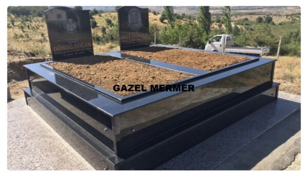 2 Kişilik Granit Mezar Modelleri - Görsel 11